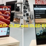 مقایسه تلویزیونهای SONY A8F OLED و LG E8 OLED