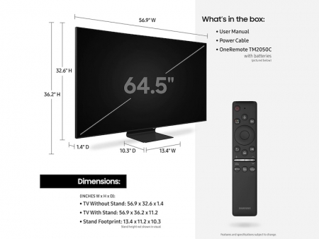 تلویزیون 55 اینچ 4K QLED سامسونگ مدل 55Q90T | Q90T - تصویر 4