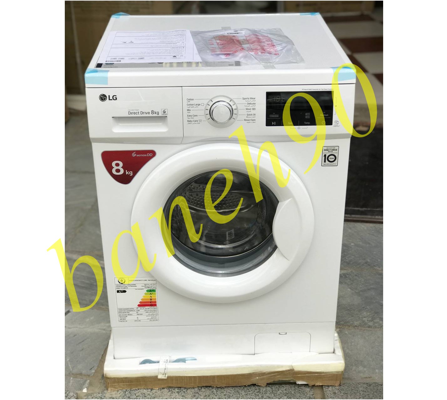 ماشین لباسشویی 8 کیلو ال جی مدل WJ1408NTP - تصویر 9