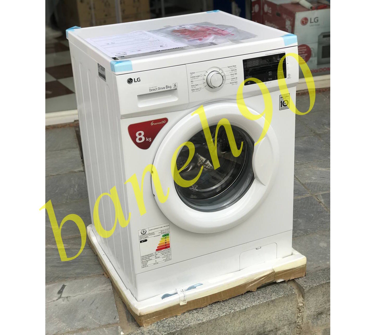 ماشین لباسشویی 8 کیلو ال جی مدل WJ1408NTP - تصویر 10