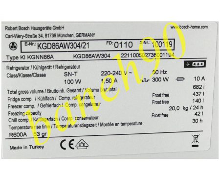 یخچال بالا پایین بوش مدل KGD86AW304 - تصویر 14