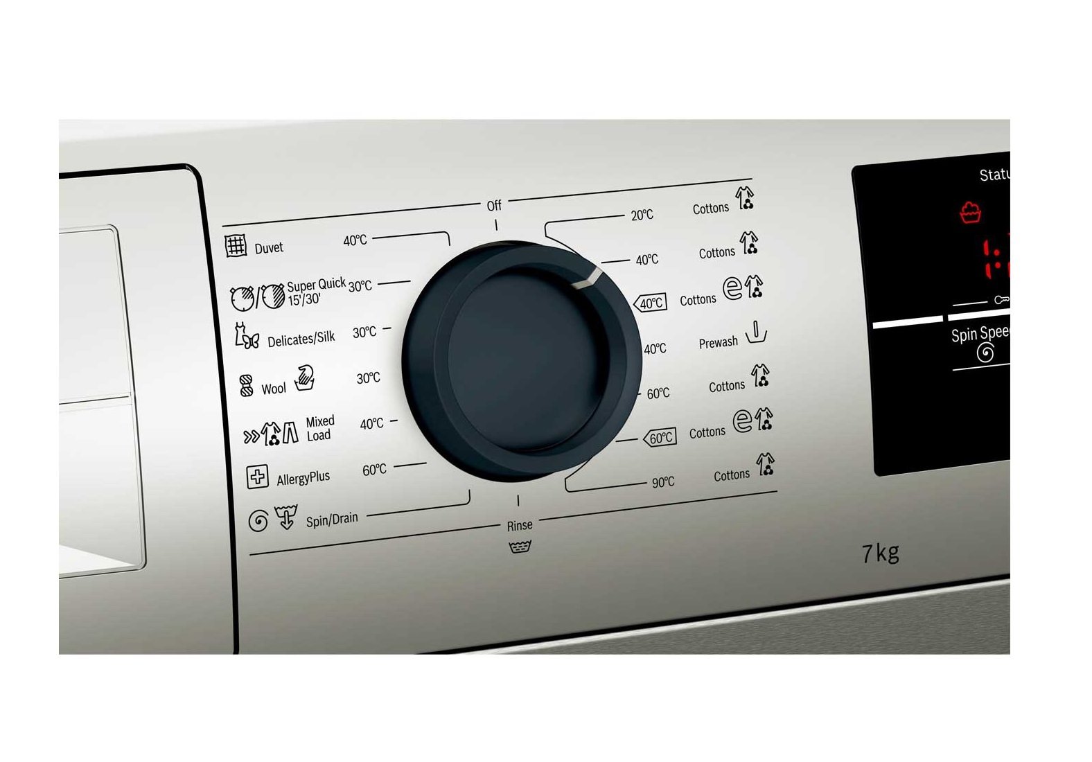 لباسشویی بوش 7 کیلو سری 2 ترکیه مدل WAJ2017SME - تصویر 4