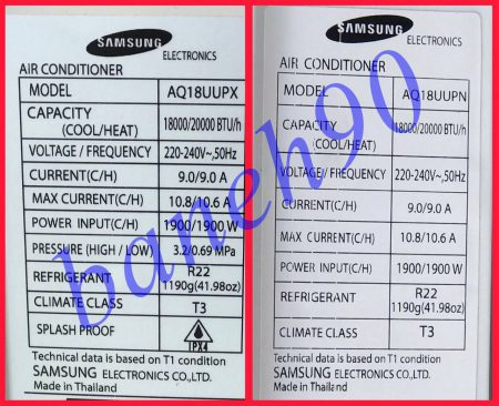 کولر گازی 18000 سامسونگ سرد و گرم بدون اینورتر مدل AQ18UUPN | AQ18UUPX - تصویر 7