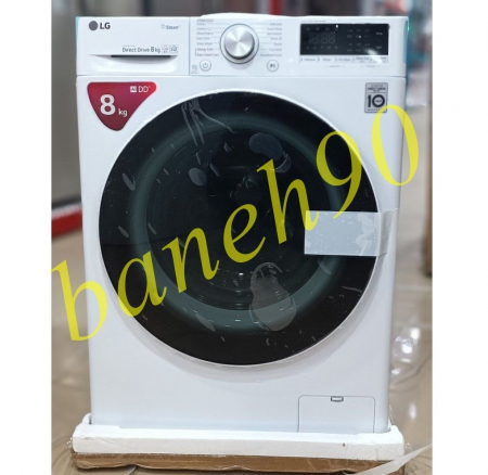 ماشین لباسشویی 8 کیلو ال جی 2V5 سفید - تصویر 2
