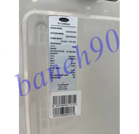 کولر گازی کریر 30000 مدل 42QCF030733G - تصویر 4