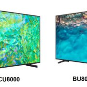 مقایسه تلویزیون سامسونگ CU8000 با تلویزیون BU8000 1