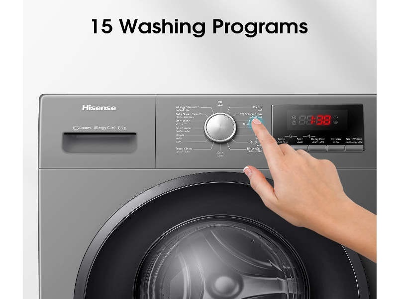 ماشین لباسشویی 8 کیلو هایسنس مدل WFPV8012EMT - تصویر 4