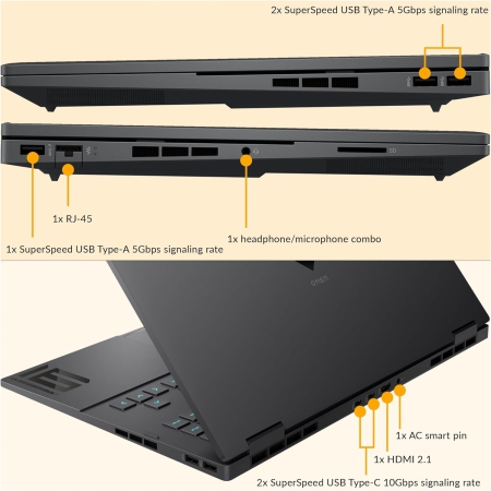 لپ تاپ گیمینگ HP OMEN 17X i9-12900h-32GB-2TB SSD - تصویر 3