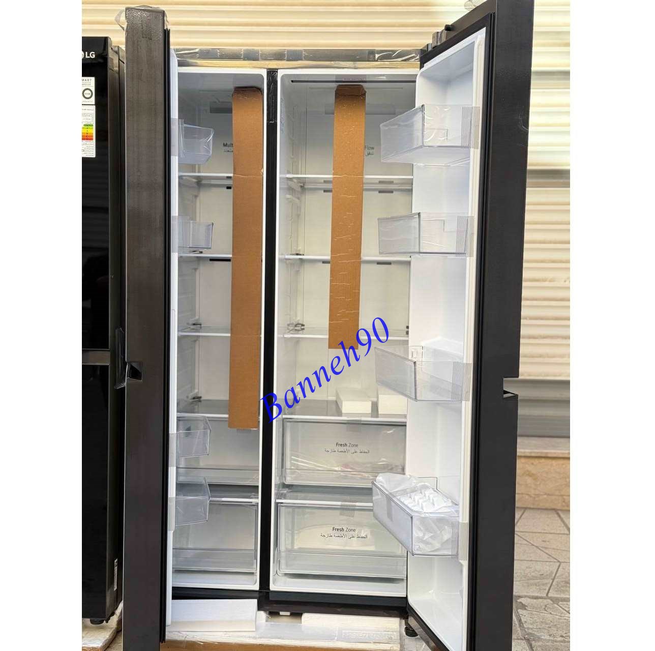 ساید شیشه ای ال جی 2025 رنگ مشکی 30 فوت B287G - تصویر 13