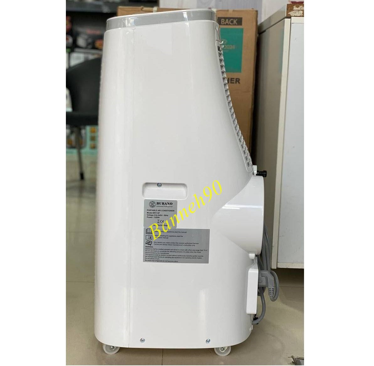 کولر گازی پرتابل بورانو BR114F ظرفیت 12000 - تصویر 4