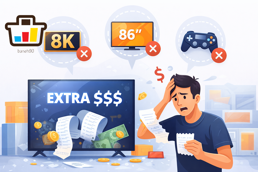 اشتباه رایج هنگام خرید تلویزیون
